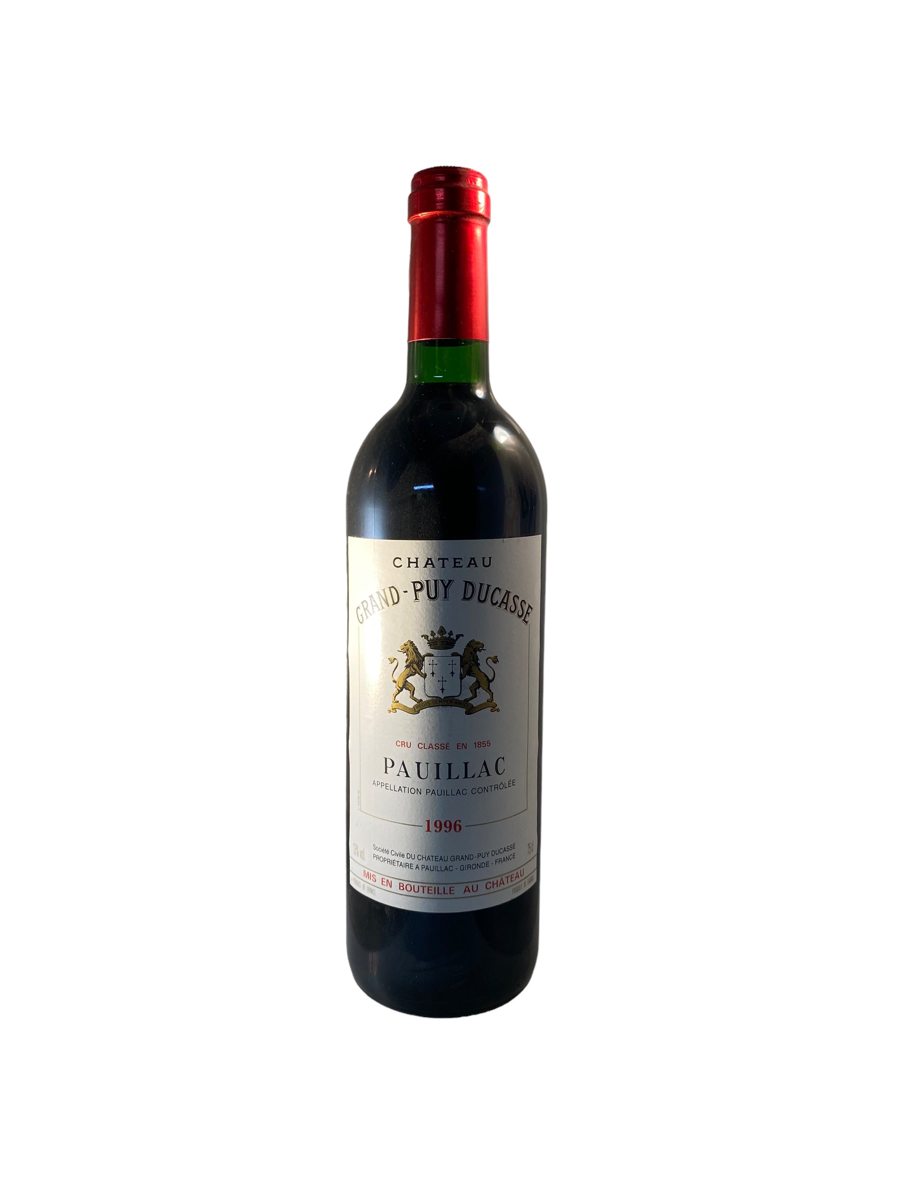 Se Bordeaux Pauillac 1996 Chateau Gran Puy Ducasse hos Bottleswithhistory.dk