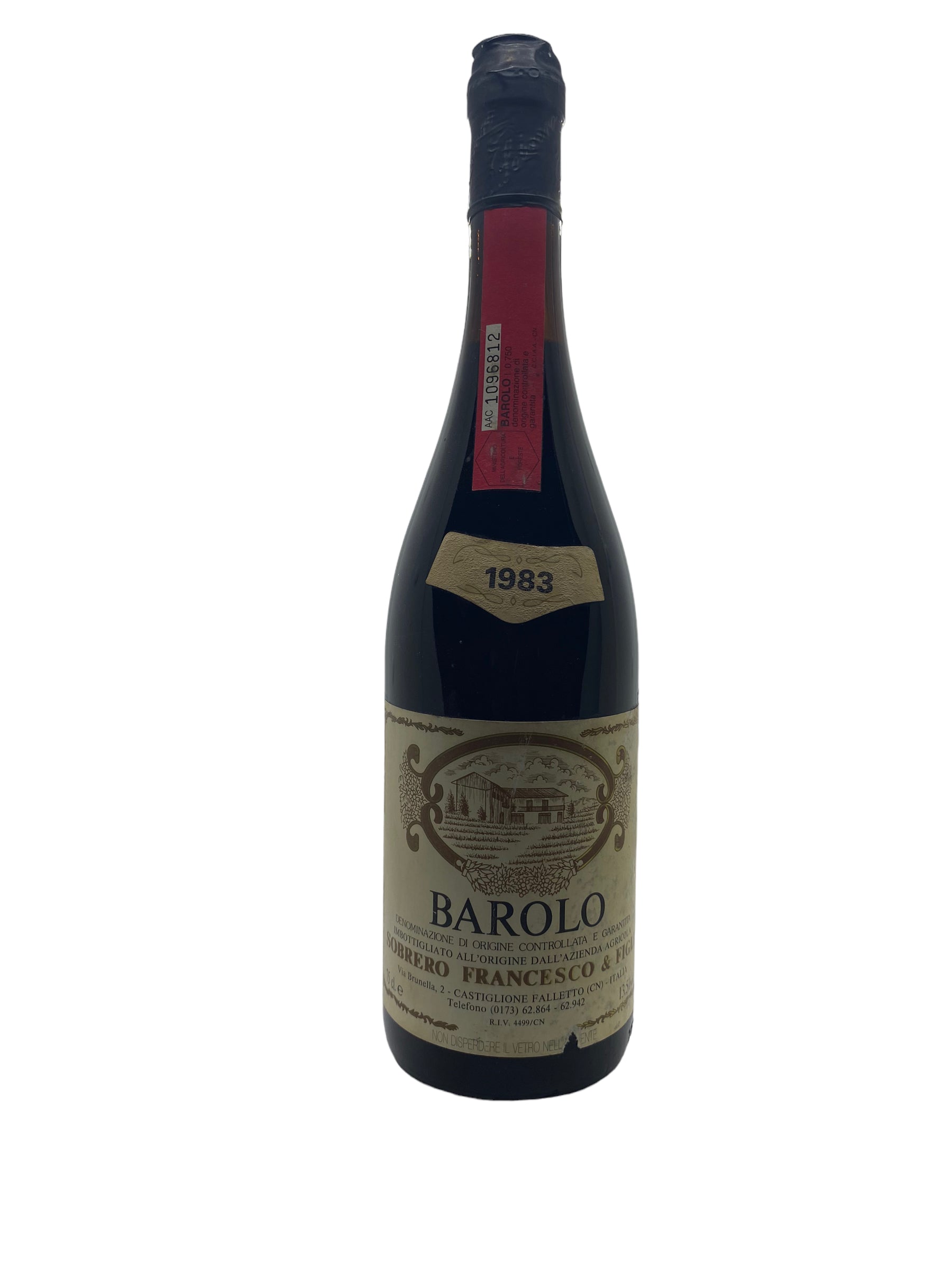 Se Barolo Sobrero Francesco & Figli 1983 hos Bottleswithhistory.dk