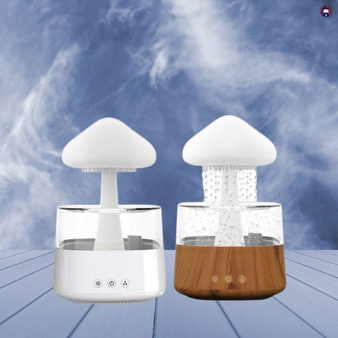 Pluie Nuage Veilleuse Humidificateur Forme Champignon Bruit de