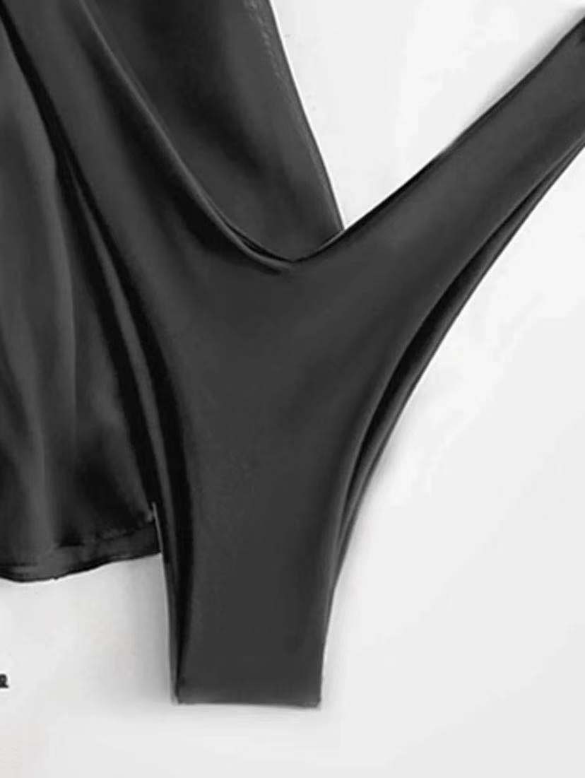 Sexy Black 3pcs Bikini Sets-Swimwear-Free Shipping at meselling99