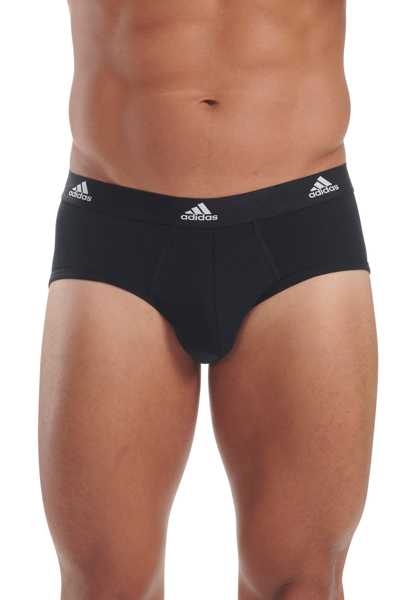 adidas Cotton 3 Pack Briefs, Color: Black - JCPenney