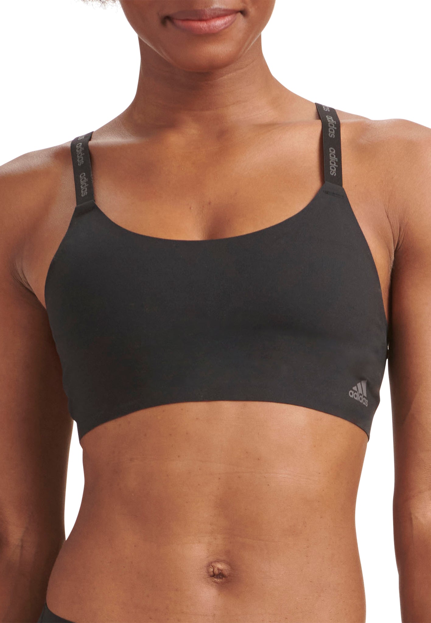 adidas Sports Underwear 3D Rib Halter Bralette Women - 000-black