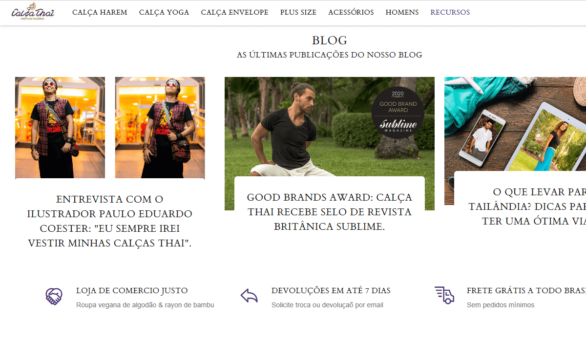 blog do novo site da calça thai