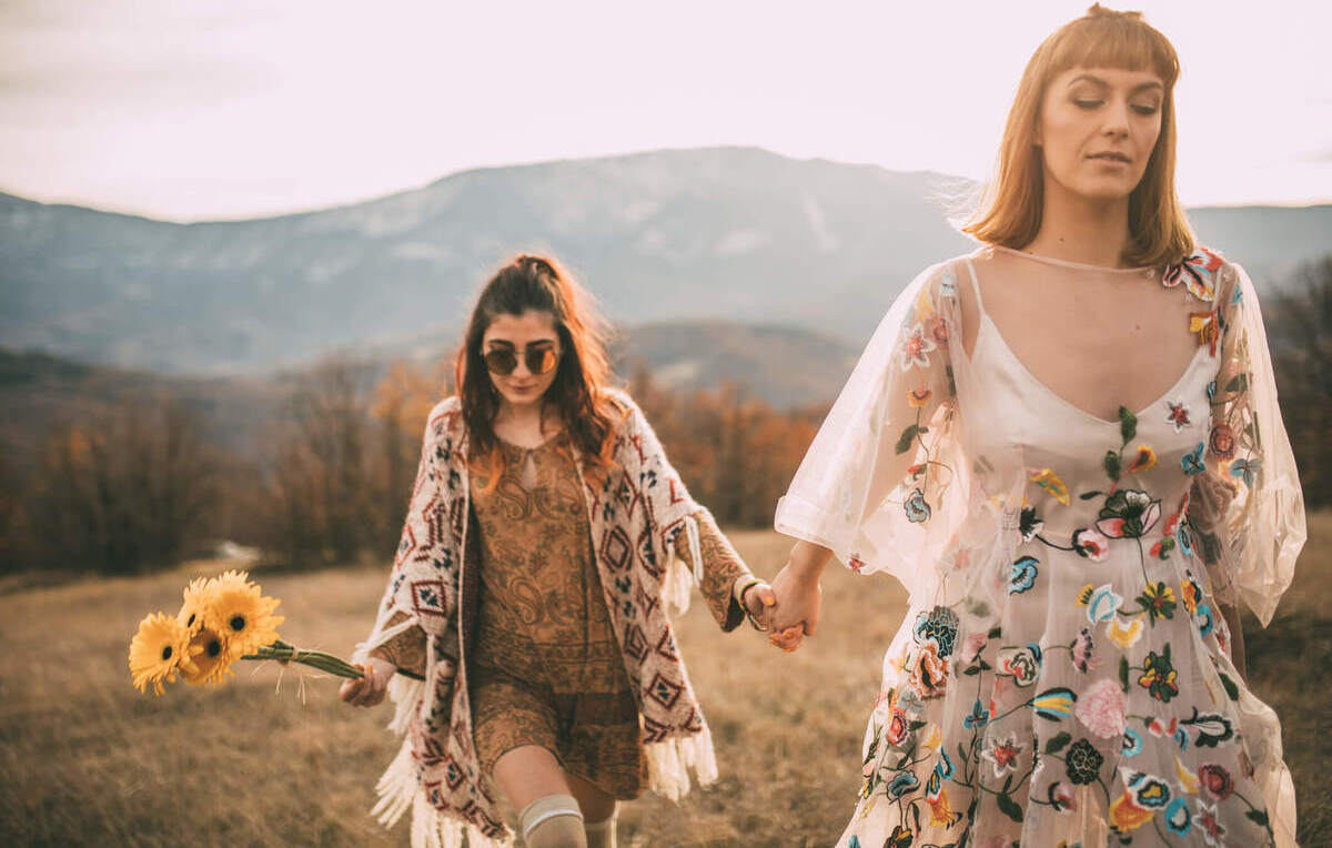 hippie roupa feminina