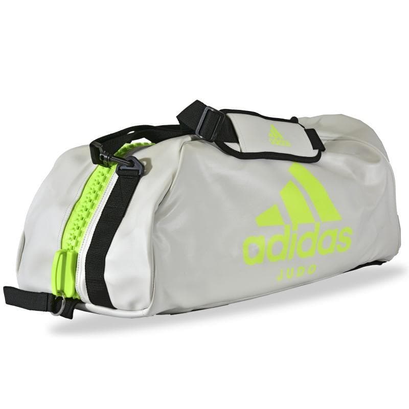 Bolsa deporte Judo adidas convertible en mochila blanco/lima Artes Marciales