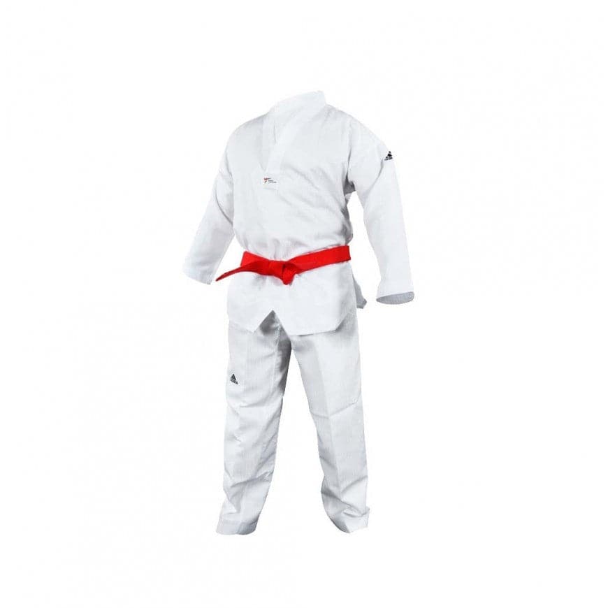 al revés Noticias de última hora Cliente Dobok Taekwondo adidas star cuello blanco - Solo Artes Marciales