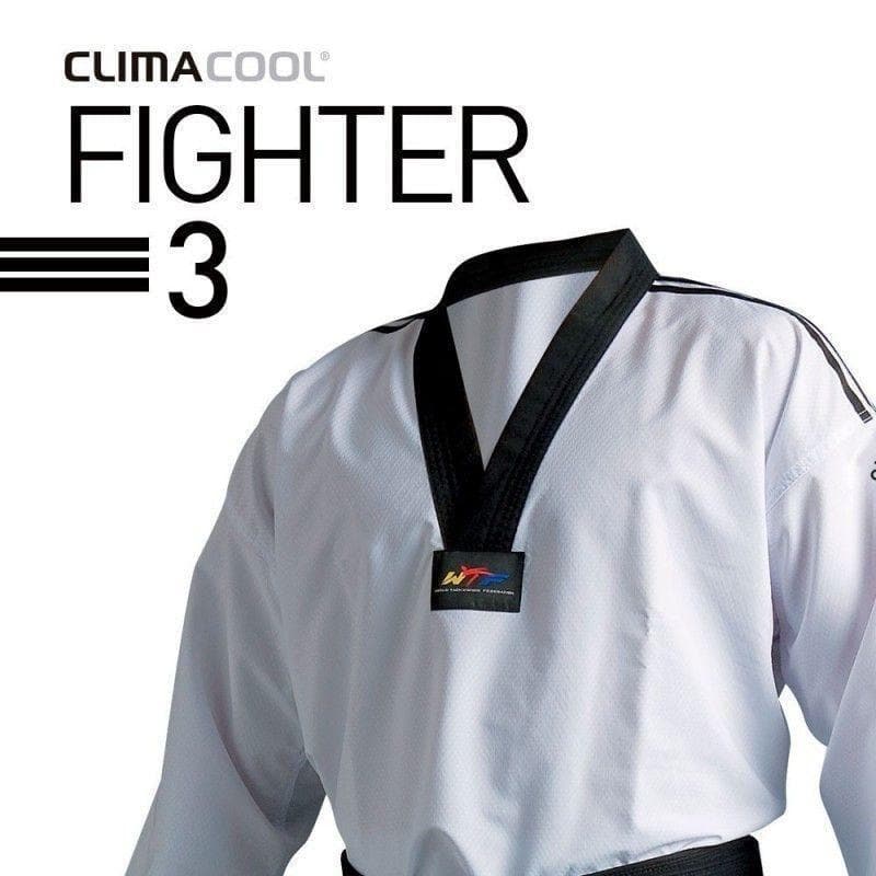 Ordinario Sollozos madre Pack dobok Taekwondo adidas competición fighter 3 + extensor elasticid -  Solo Artes Marciales