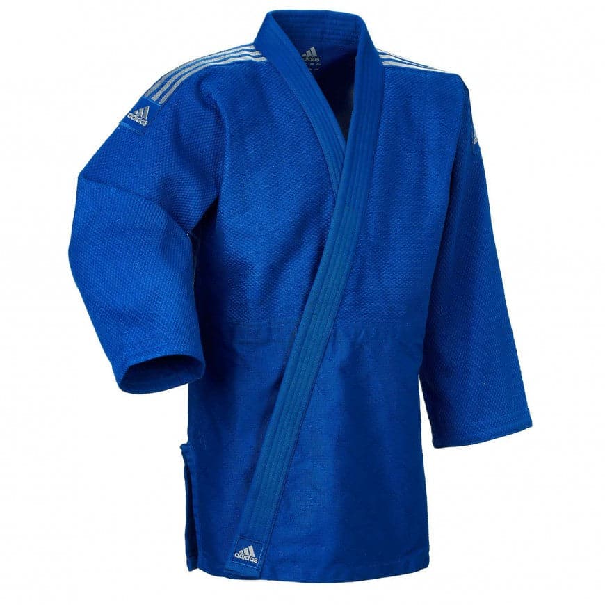 Judogi adidas contest azul 650 gr (bandas - Solo Artes Marciales