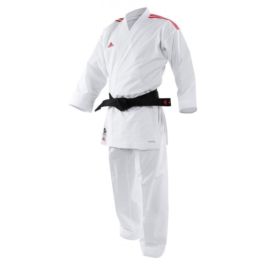Karategi adidas revo flex kumite wkf bandas azules o rojas - Solo Marciales