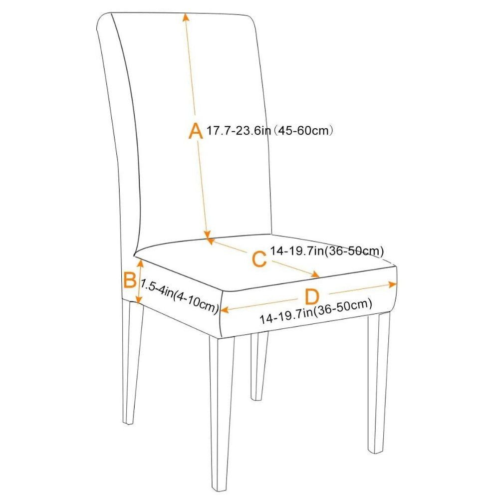 Tableau des tailles des housses de chaise