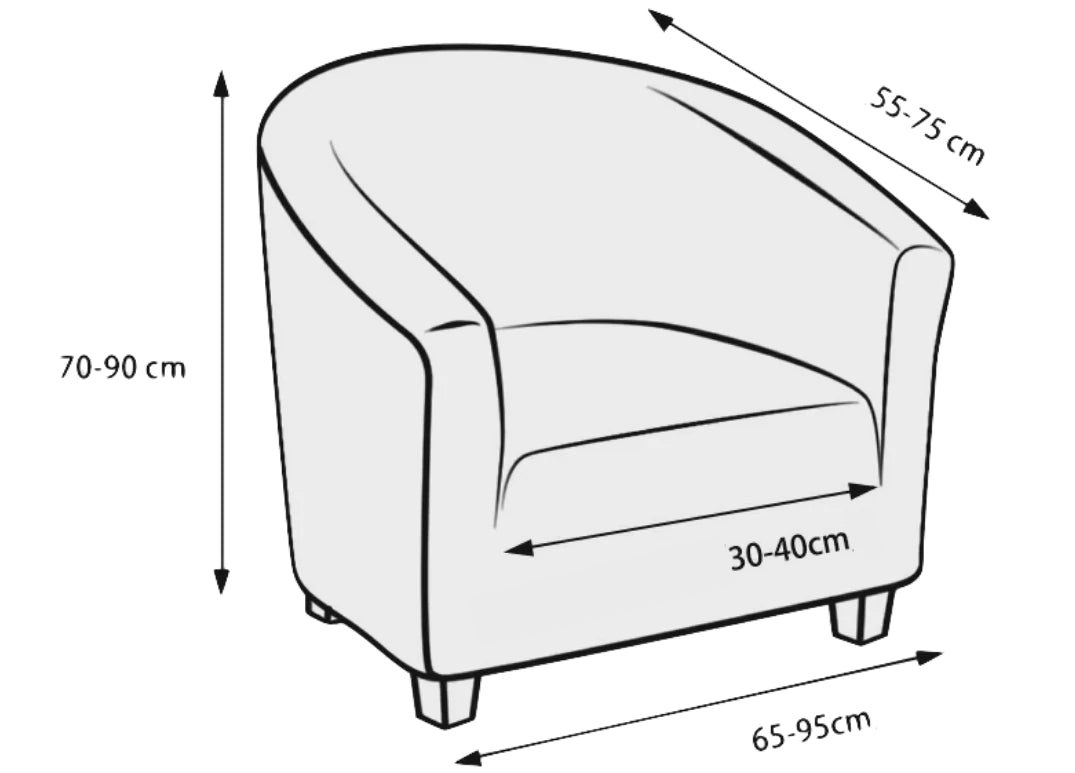 club chair chair covers measure