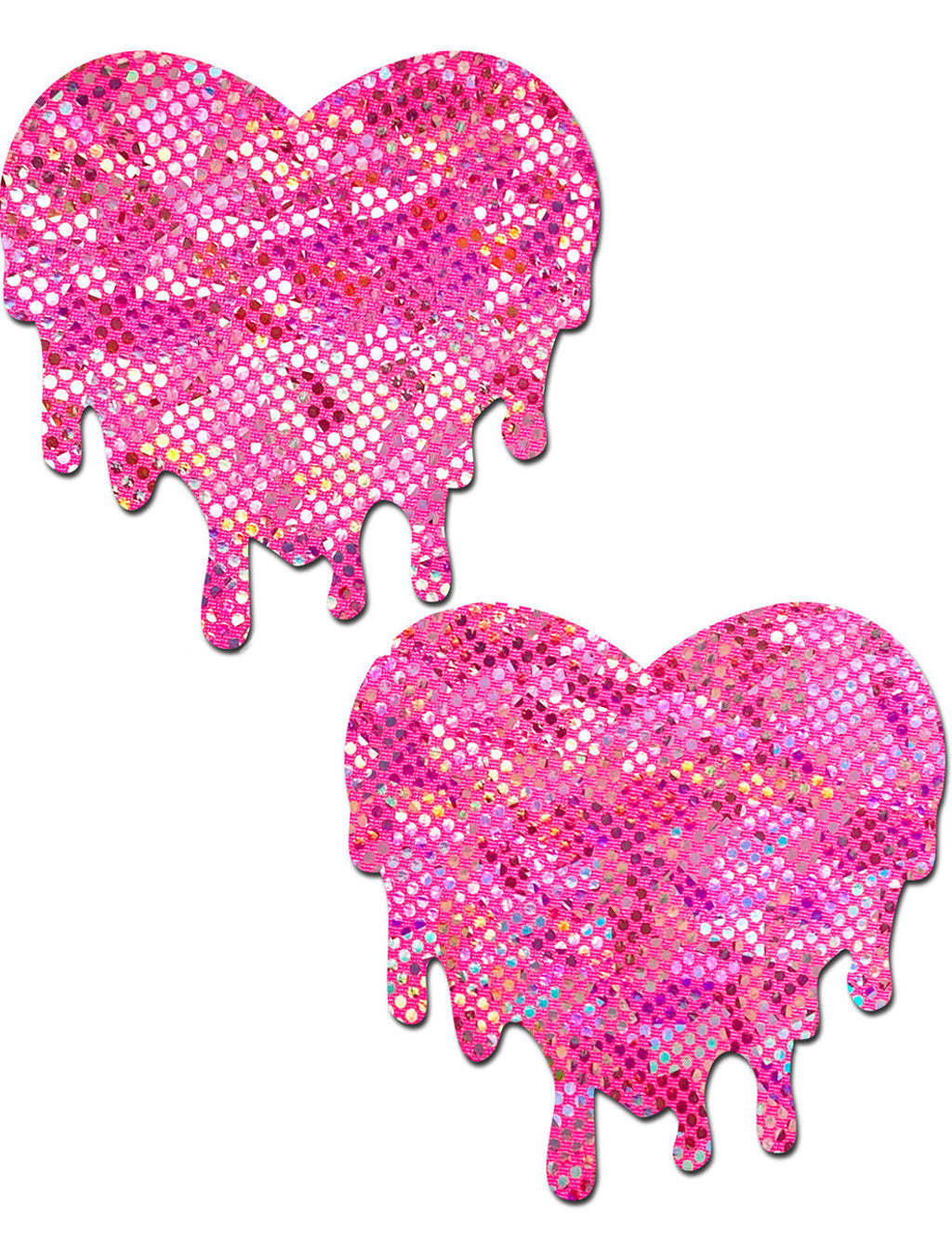 Love: 'BAE' in Neon Pink on Pink Glitter Heart Nipple Pasties by Pastease®  o/s