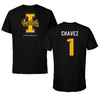 University of Idaho Football Black Vandals Tee - #1 Ricardo Chavez