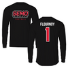 Southeast Missouri State University Football Black Long Sleeve  - #1 Ryan Flournoy