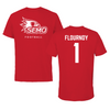 Southeast Missouri State University Football Red Tee  - #1 Ryan Flournoy