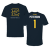 East Tennessee State University Basketball Navy Tee  - #1 Quimari Peterson