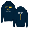 East Tennessee State University Basketball Navy Hoodie  - #1 Lyndie Ramsey