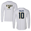 East Tennessee State University Soccer White Long Sleeve  - #10 Katie Philips