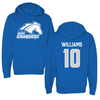 University of Alabama in Huntsville Basketball Blue Hoodie - #10 Jonah Williams