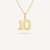 Gold Presidents Pendant and Chain - #10 Courtney Moore