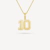 Gold Presidents Pendant and Chain - #10 Dalton Pyzer