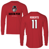 Austin Peay State University Softball Red Mascot Long Sleeve - #11 Macee Roberts