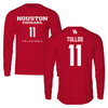 University of Houston Volleyball Red Long Sleeve  - #11 Rachel Tullos