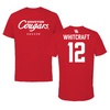 University of Houston Soccer Red Tee  - #12 Alex Whitcraft