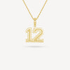 Gold Presidents Pendant and Chain - #12 Kendall Folley