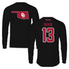 University of Oklahoma Baseball Black Long Sleeve  - #13 Braden Davis