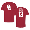 University of Oklahoma Baseball Crimson Tee  - #13 Braden Davis
