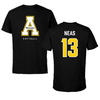 Appalachian State University Softball Black Tee  - #13 Sejal Neas