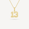 Gold Presidents Pendant and Chain - #13 Justin Murray