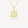 Gold Presidents Pendant and Chain - #15 Trey Quartlebaum