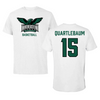 Northeastern State University Basketball White Tee  - #15 Trey Quartlebaum