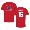 Louisiana Tech University Volleyball Red Tee  - #16 Courtney Carter