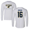 East Tennessee State University Volleyball White Long Sleeve  - #16 Chloe Dupuis