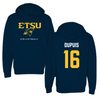 East Tennessee State University Volleyball Navy Hoodie  - #16 Chloe Dupuis