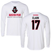 Austin Peay State University Beach Volleyball White Mascot Long Sleeve - #17 Anna Kate Clark