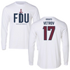 Fairleigh Dickinson University-Metropolitan Campus Volleyball White Long Sleeve  - #17 Artem Vetrov