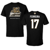 Bryant University Basketball Black Tee  - #17 Hugo Ferreira