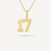 Gold Presidents Pendant and Chain - #17 Anna Kate Clark