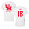 University of Houston Softball White Tee  - #18 Kayla Zaid
