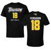 Towson University Softball Black Tee  - #18 Addie Ferguson