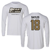 Bryant University Football White Long Sleeve  - #18 Braden Sayles