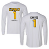 University of Idaho Football White Long Sleeve  - #1 Ricardo Chavez