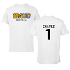 University of Idaho Football White Tee  - #1 Ricardo Chavez