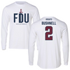 Fairleigh Dickinson University-Metropolitan Campus Volleyball White Long Sleeve  - #2 Megan Bushnell