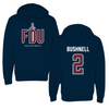 Fairleigh Dickinson University-Metropolitan Campus Volleyball Navy Hoodie  - #2 Megan Bushnell