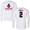 Austin Peay State University Baseball White Mascot Long Sleeve - #2 Trevor Conley